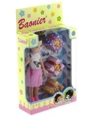 Baonier Beyaz Kelebek Elbiseli Sürpriz Paket Bebek