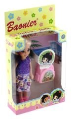 Baonier Mor Çiçek Elbiseli Bebeğim Seyahatte