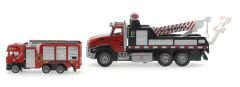 Die Cast Çek Bırak Vinçli Kurtarıcı ve Söndürücü İtfaiye Aracı