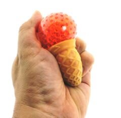 Squishy 8 cm Kırmızı Dondurma  Kristal Slime