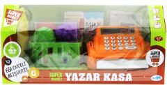 Turuncu Yazar Kasalı Market Seti