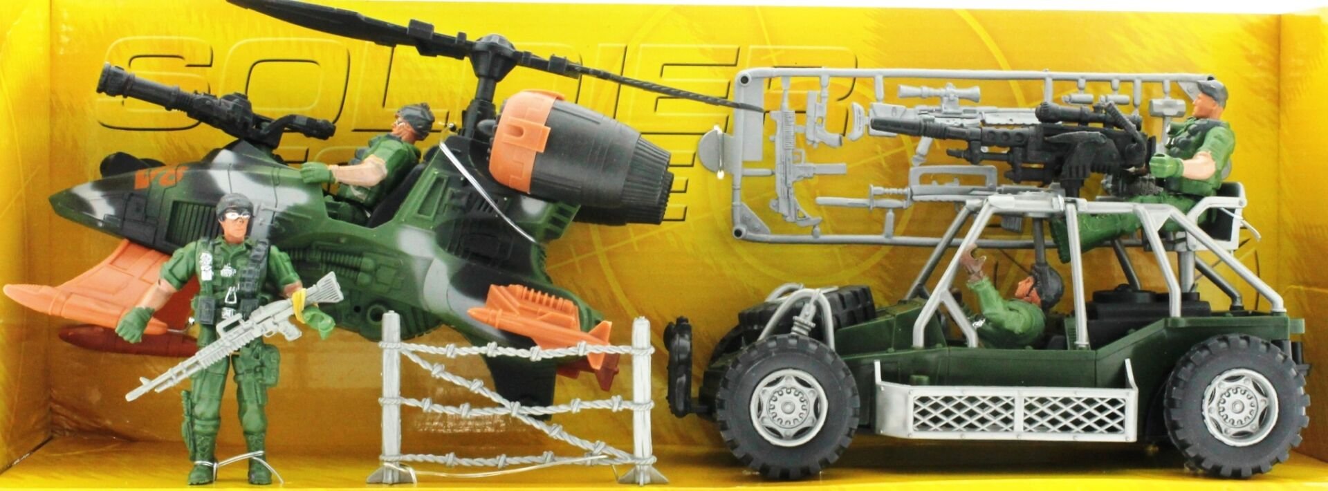 Buggy ve Helikopterli Askeri Oyun Seti