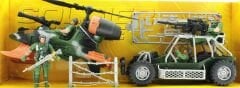 Buggy ve Helikopterli Askeri Oyun Seti