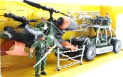 Buggy ve Helikopterli Askeri Oyun Seti