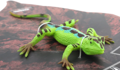 Strech Yeşil Leopar Desenli Kertenkele