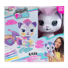 Airbrush Plush Boyanıp Yıkanabilen Peluş Kedi