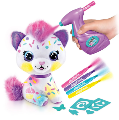 Airbrush Plush Boyanıp Yıkanabilen Peluş Kedi