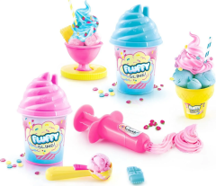 Fluffy Slime Case Marshmallow Dokulu Çantalı Slime