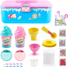 Fluffy Slime Case Marshmallow Dokulu Çantalı Slime