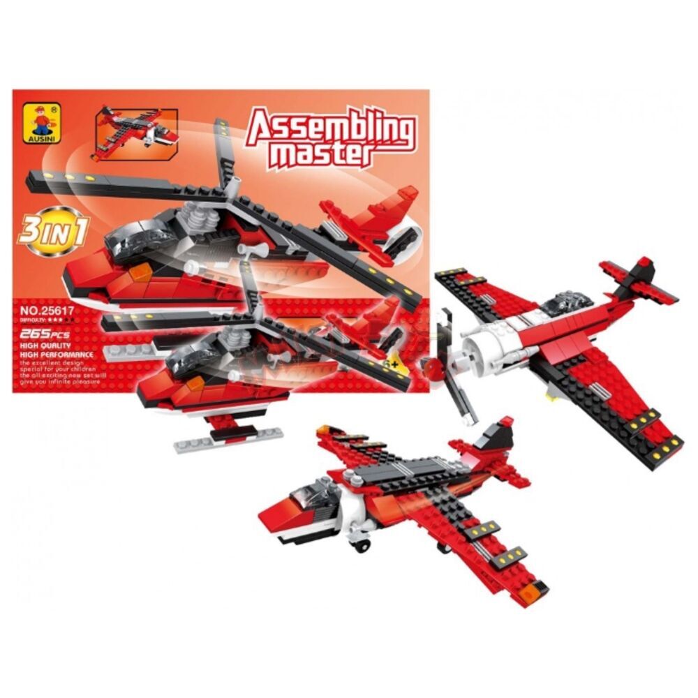 Ausini Assembling Master 3 in 1 265 Parça Hava Araçları Seti