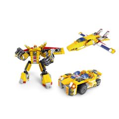 Ausini Assembling Master 3 in 1 273 Parça Sarı Dönüşen Robot