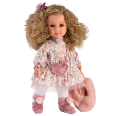 Llorens Kalp Çantalı Bebek Elena 36 cm