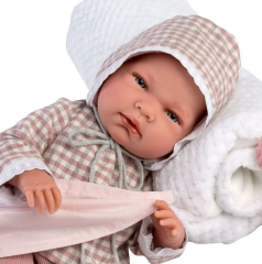 Llorens Ponponlu Battaniyeli Yenidoğan Et Bebek Nica 38 cm