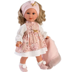 Llorens Kürklü Yelekli Bebek Lucia 42 cm