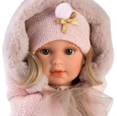 Llorens Kürklü Yelekli Bebek Lucia 42 cm