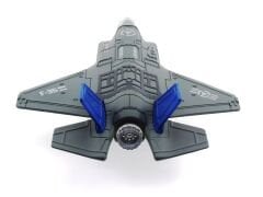 Çek Bırak Metal F-35 Benzeri Gri Savaş Uçağı Sesli Işıklı