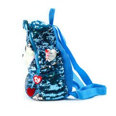 TY Fashion Pullu Sırt Çantası Hushy Köpek Slush  27 cm