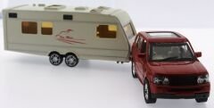 Kırmızı Metal Araçlı Karavan Mk1021