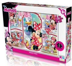 KS Puzzle 100 Parça Minnie Mouse