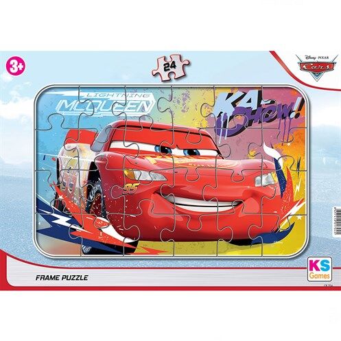 KS Puzzle 24 Parça Cars Frame Puzzle Ka-Chow!
