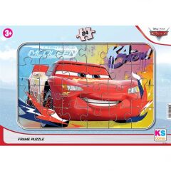 KS Puzzle 24 Parça Cars Frame Puzzle Ka-Chow!
